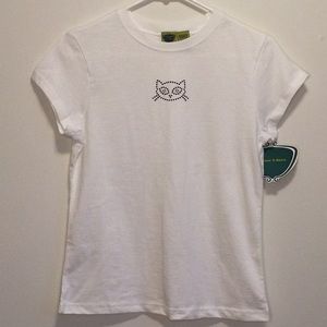 Juniors Cat/Kitty Tee Shirt, size juniors M